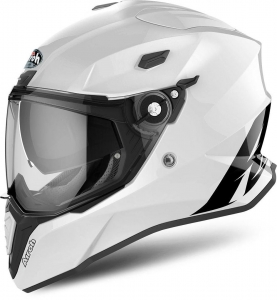 Casque Intégral Commander Blanc Brillant: Taille - S