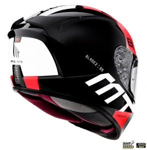 Casque intégral MT Blade 2 SV 89 B5 rouge brillant (visière solaire intégrée)