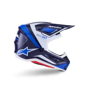 Casque SM7 Rise - Bleu, Blanc - Adulte - S - 01109070