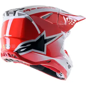 Casque Supertech M10 Unite - Noir, Brillant, Rouge, Blanc - Adulte - M - 01108370