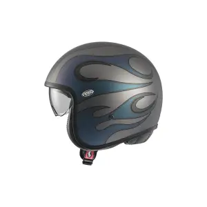 Casque Vintage FR - Bleu, Gris, Mat - Adulte - XL - 01043012