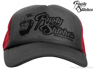 Casual Cap Rusty Stitches Davy Grey-Red (grey-red) - Rusty Stitches