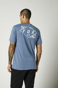 Casual Fox Burnt SS Tech T-Shirt [Blue]: Size - XL