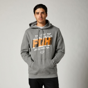 Casual Hooded Fullstop Fleece [Grey]: Size - XL