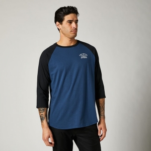 Casual Original Speed 3/4 Sleeve Raglan Shirt [Dark Blue]: Size - M