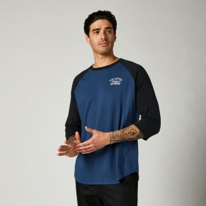 Casual Original Speed 3/4 Sleeve Raglan Shirt [Dark Blue]: Size - M