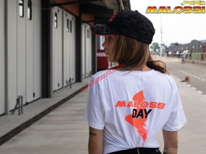 Casual T-shirt (size XL) - white - Malossi