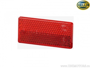 Catadióptrico (olho de gato) retangular 70 x 31,5 x 5 mm vermelho - Hella