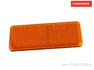 Catalisador (olho de gato) retangular 90 x 40 mm amarelo - JM
