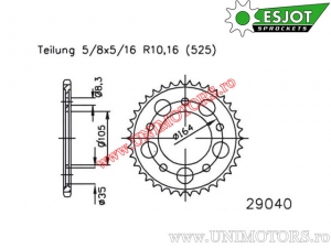 Chain kit - Gilera GP 800 ('07-'14) - DID / Esjot