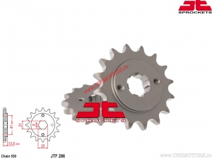 Chain kit - Honda VF500 FD FE F2E PC12 ('84-'85) / VF500 FF (Australia version) ('85) / CBR400 R - DID / JT