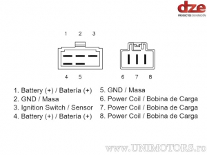 Charging relay - Honda CB 1100 SF X-11 ('00-'03) - DZE