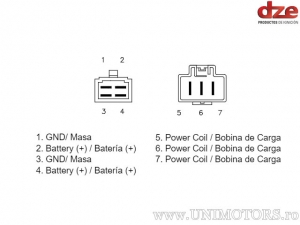 Charging relay - Honda CBR RR 600 ('03-'06) - DZE