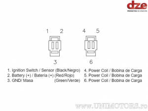 Charging relay - Honda NX 250 ('88-'93) - DZE
