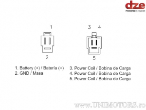 Charging relay - Honda NX 650 Dominator ('92-'94) - DZE