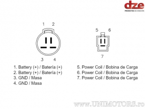 Charging relay - Honda XRV Africa Twin 750 ('92) - DZE