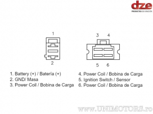 Charging Relay - Kymco AK 550 / K-XCT 125 / XCiting 400 - DZE