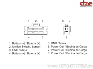 Charging Relay - Suzuki VS 1400 Intruder ('87-'95) - DZE