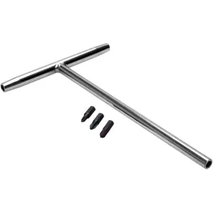 Chave de fenda em T com bits de cabeça cruzada JIS - Cromo - 38120049