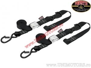 Chingi fixare / transport moto - Powertye 38mm (negru) - Powertye