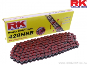 Ciężki łańcuch RK czerwony 428 HSB / 126 - Beta RR 125 AC Motard / Daelim VC 125 Advance / Generic Code 125 / Honda MTX 80 R