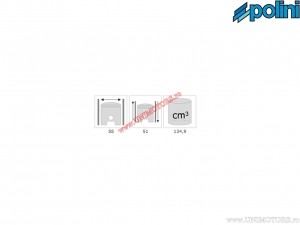 Cilinderkit (diameter 58mm / 134,9cc) - Polini