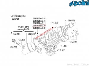 Cilinderpakking Big Evolution (dikte 0,20mm / 10 stuks) - 254.0130 - Polini