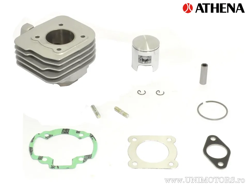Cilindru complet Athena aluminiu 50cc, Morini răcire pe aer (fără chiulasă) - Athena