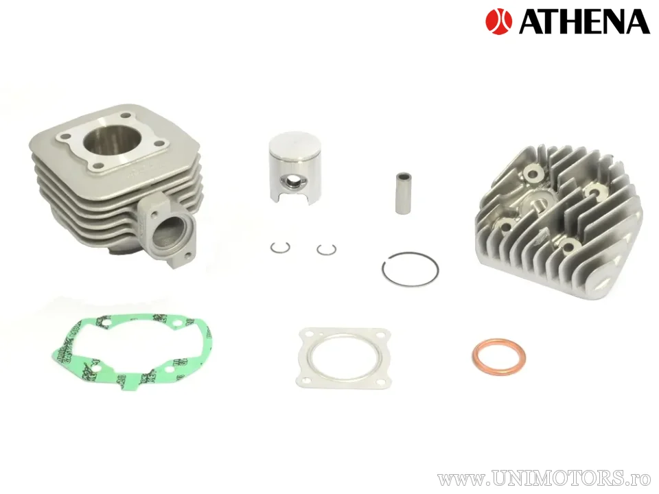 Cilindru complet Athena aluminiu 50cc, Peugeot leżacy răcire cu aer - Athena