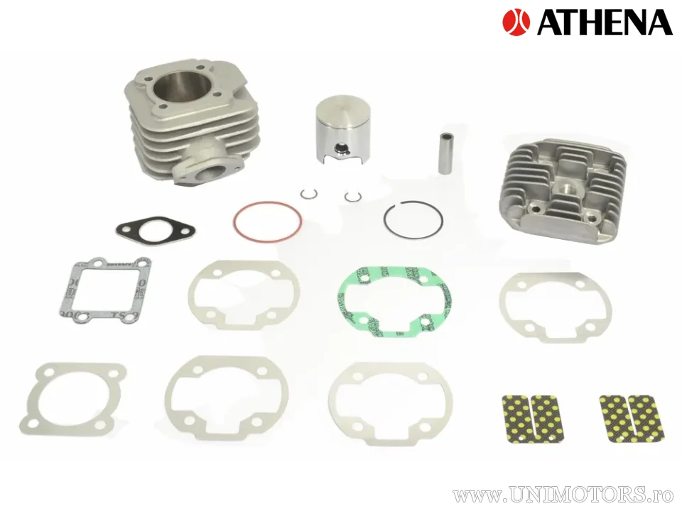 Cilindru complet Athena Racing Big Bore 80cc, cursă 43 mm, Minarelli vertical, bolt 12 mm - Athena