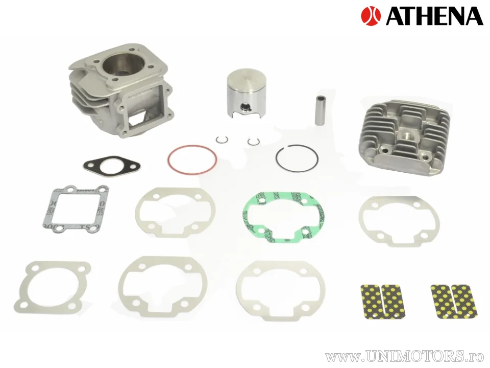 Cilindru complet Athena Racing Big Bore 80cc, cursă 43 mm, Minarelli vertical, bolt 12 mm - Athena