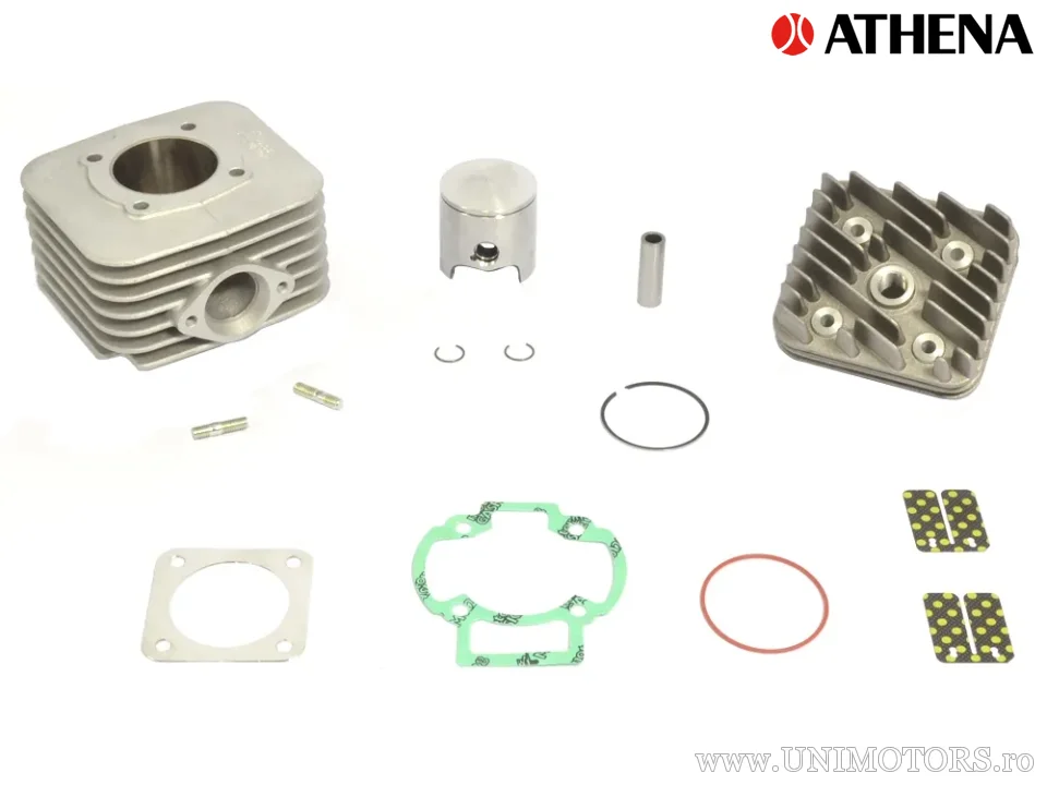 Cilindru complet Athena Racing Big Bore 80cc, cursă 44 mm, Gilera 50 AC 2T / Piaggio 50 AC 2T - Athena