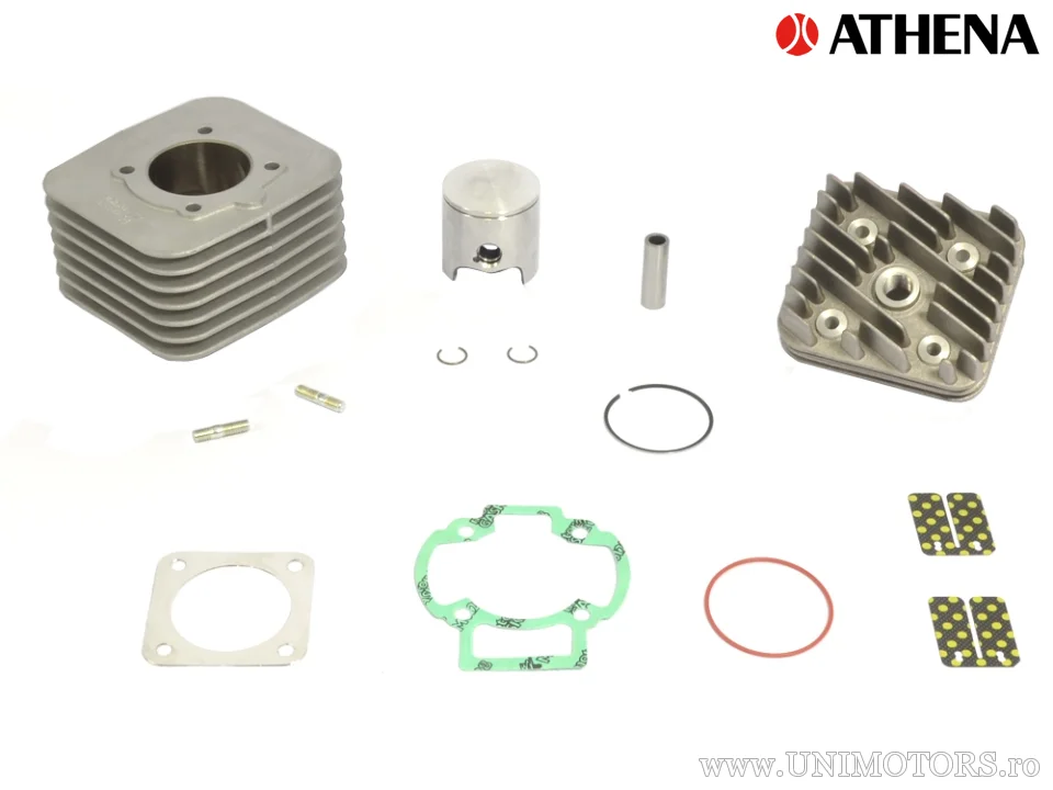 Cilindru complet Athena Racing Big Bore 80cc, cursă 44 mm, Gilera 50 AC 2T / Piaggio 50 AC 2T - Athena