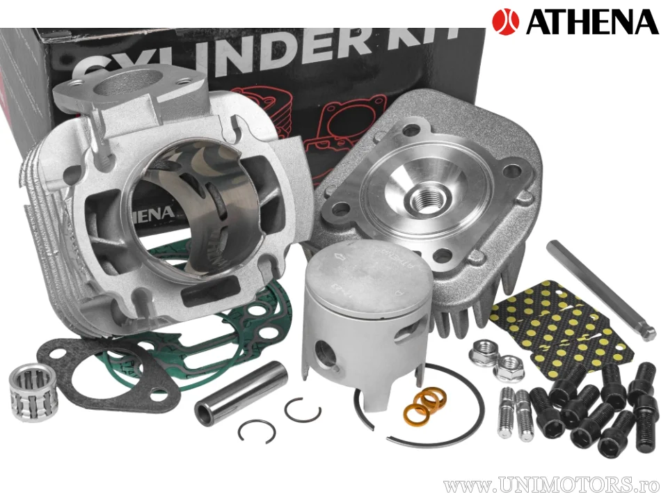 Cilindru complet Athena Racing V2 70cc, Minarelli leżace AC, ax piston 10 mm - Athena