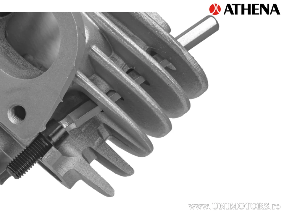 Cilindru complet Athena Racing V2 70cc, Minarelli leżace AC, ax piston 10 mm - Athena
