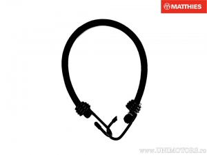 Cinghia elastica 0.5 m x 10 mm nera - JM