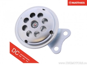 Claxon argintiu 12V (curent continuu) D: 72mm - JM
