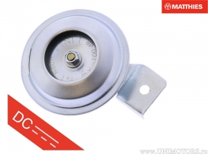Claxon argintiu 6V (curent continuu) D: 70mm - JM