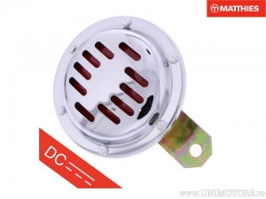 Claxon cromat 6V (curent continuu) D: 100mm - JM