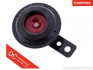 Claxon negru/rosu 12V (curent continuu) D: 71mm - JM