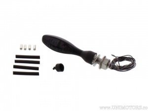 Clignotant + frein + position LED Micro 1000 DF DARK avec verre fumé longueur 70mm - Kellermann