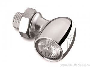Clignotant LED Bullet ATTO CHROM avec verre blanc - Kellermann