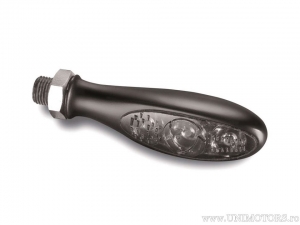 Clignotant LED + frein + feu de position Micro S DF NOIR avec verre fumé - Kellermann