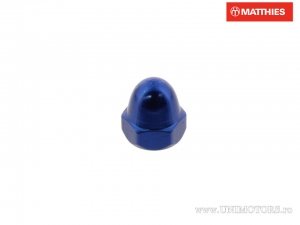 Closed nut Pro Bolt M4 x 0.70 mm blue aluminum - JM