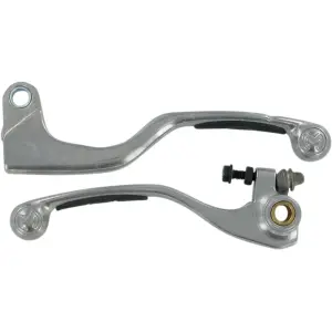 Clutch and brake lever set Competition silver / black - HONDA CRF 250 R ('07-'15) / CRF 450 R ('07-'15)- Moose