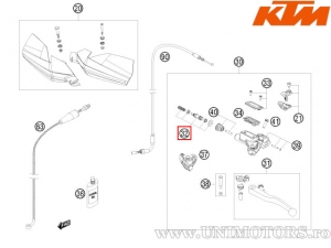 Clutch pump repair kit Magura 10.5mm - KTM SMR 450 / 505 SX ATV / 450 SX ATV ('09-'10 / '12) / 450 SX-F ('09-'11) - KTM