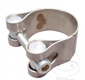 Collier de tuyau d'échappement 43mm ACIER INOXYDABLE LEO VINCE - JM