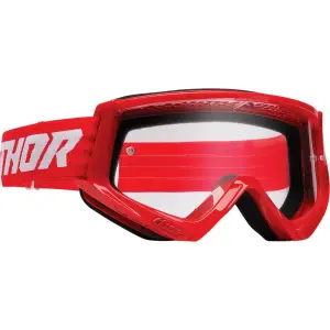 Combat Racer Brille - Rot, Weiß - Erwachsene - Einheitsgröße - 26012709
