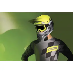 Combat Racer Goggle - Flo Acid, Schwarz - Erwachsene - Einheitsgröße - 26012706