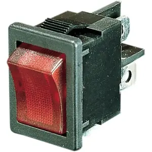 Commutateur à bascule illuminé - Noir, Rouge - DS272147